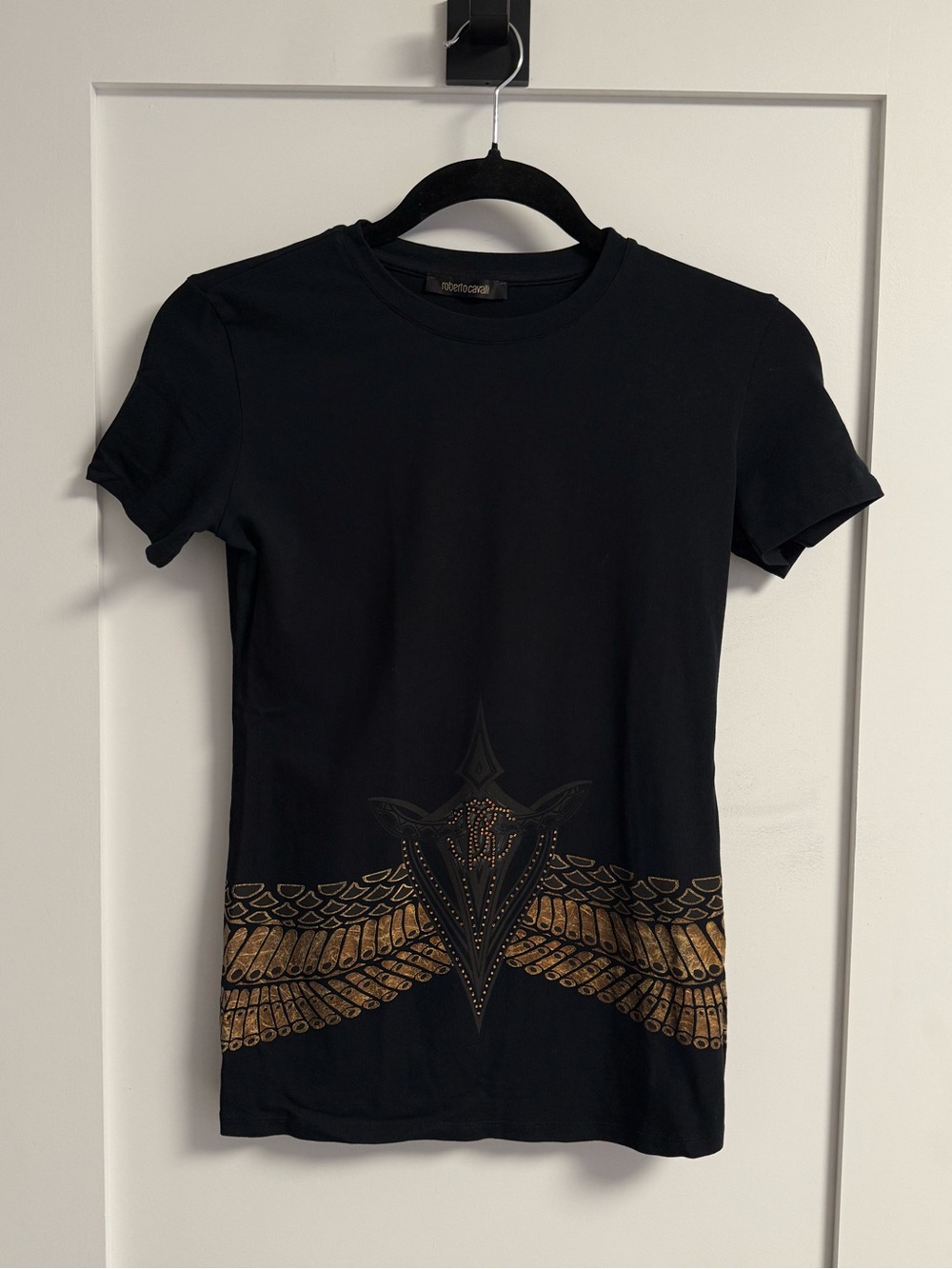 Roberto Cavalli Black Graphic T